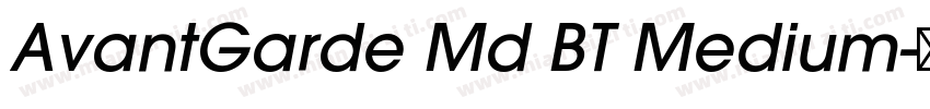 AvantGarde Md BT Medium字体转换